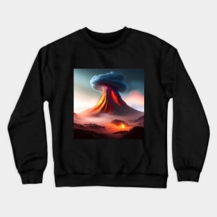 Mushroom Smoke from Volcano Crewneck Sweatshirt